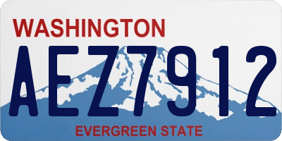 WA license plate AEZ7912
