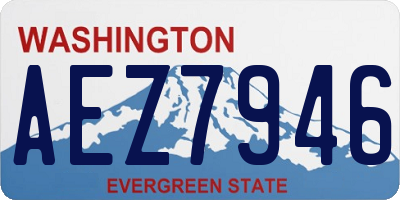 WA license plate AEZ7946