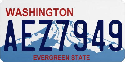 WA license plate AEZ7949
