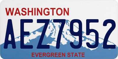WA license plate AEZ7952
