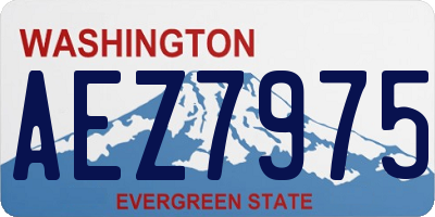 WA license plate AEZ7975