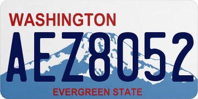 WA license plate AEZ8052
