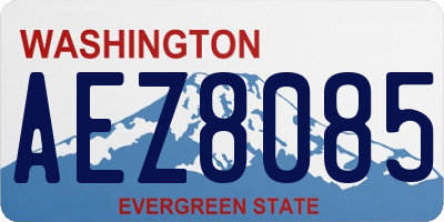 WA license plate AEZ8085