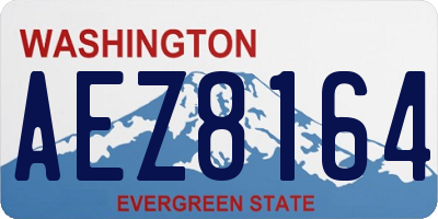 WA license plate AEZ8164