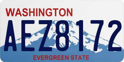WA license plate AEZ8172