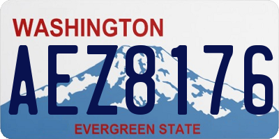 WA license plate AEZ8176