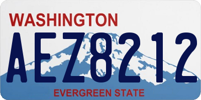 WA license plate AEZ8212