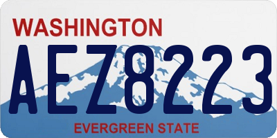 WA license plate AEZ8223
