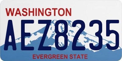 WA license plate AEZ8235