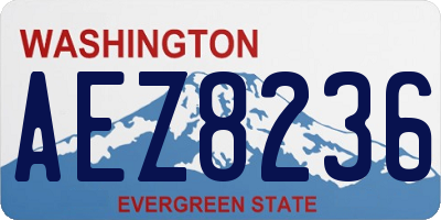 WA license plate AEZ8236