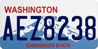 WA license plate AEZ8238