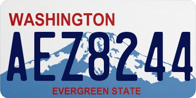 WA license plate AEZ8244