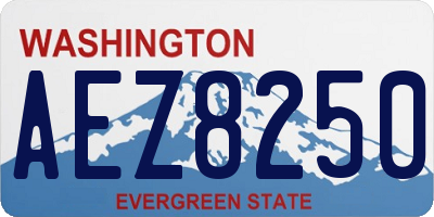 WA license plate AEZ8250