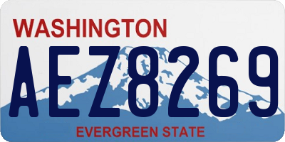 WA license plate AEZ8269