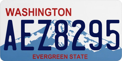 WA license plate AEZ8295