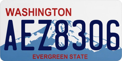 WA license plate AEZ8306