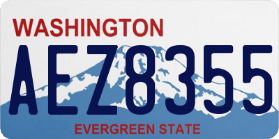 WA license plate AEZ8355