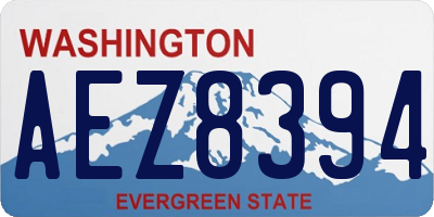 WA license plate AEZ8394
