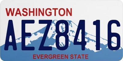 WA license plate AEZ8416