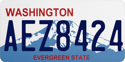 WA license plate AEZ8424