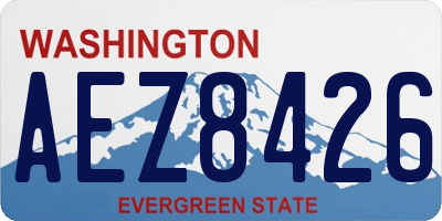 WA license plate AEZ8426