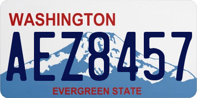 WA license plate AEZ8457