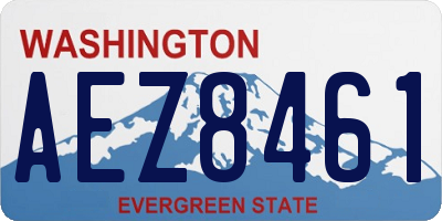 WA license plate AEZ8461