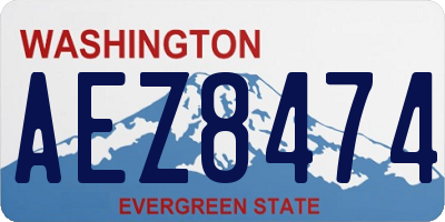 WA license plate AEZ8474