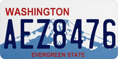 WA license plate AEZ8476