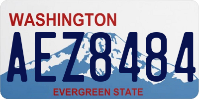 WA license plate AEZ8484