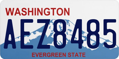 WA license plate AEZ8485