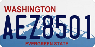 WA license plate AEZ8501