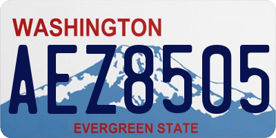 WA license plate AEZ8505
