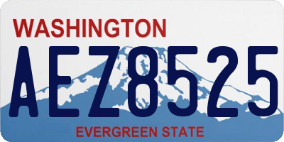 WA license plate AEZ8525