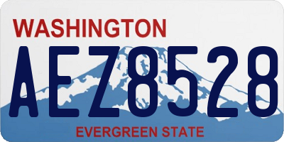 WA license plate AEZ8528