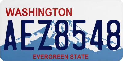 WA license plate AEZ8548