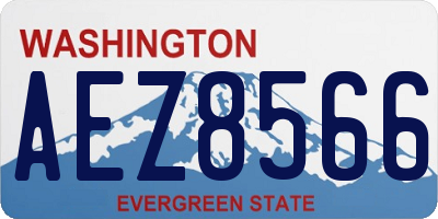 WA license plate AEZ8566