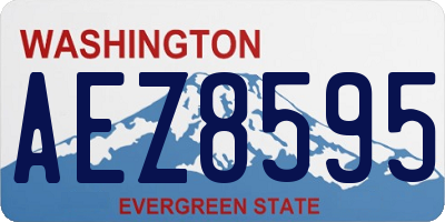 WA license plate AEZ8595