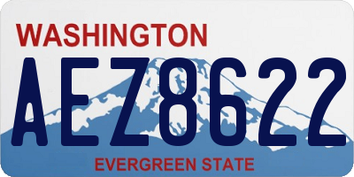 WA license plate AEZ8622