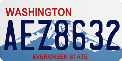 WA license plate AEZ8632