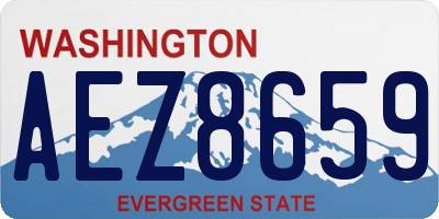 WA license plate AEZ8659