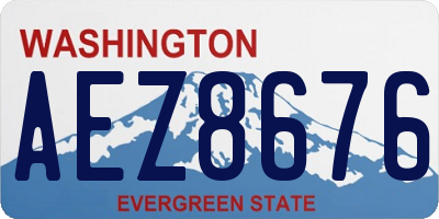 WA license plate AEZ8676