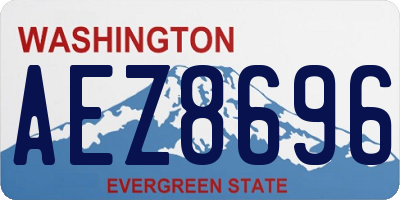 WA license plate AEZ8696