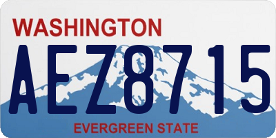 WA license plate AEZ8715