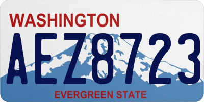 WA license plate AEZ8723