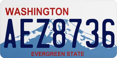 WA license plate AEZ8736