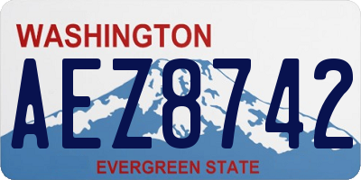 WA license plate AEZ8742