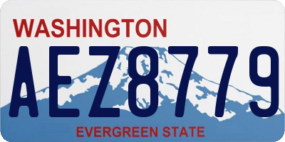 WA license plate AEZ8779