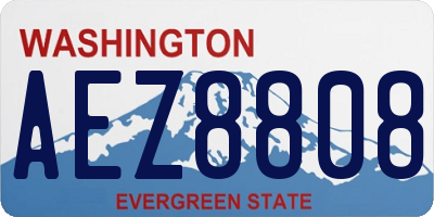 WA license plate AEZ8808