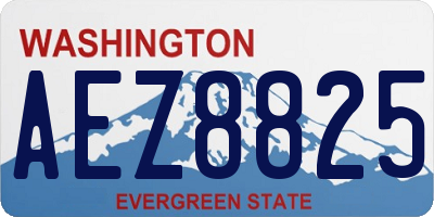 WA license plate AEZ8825